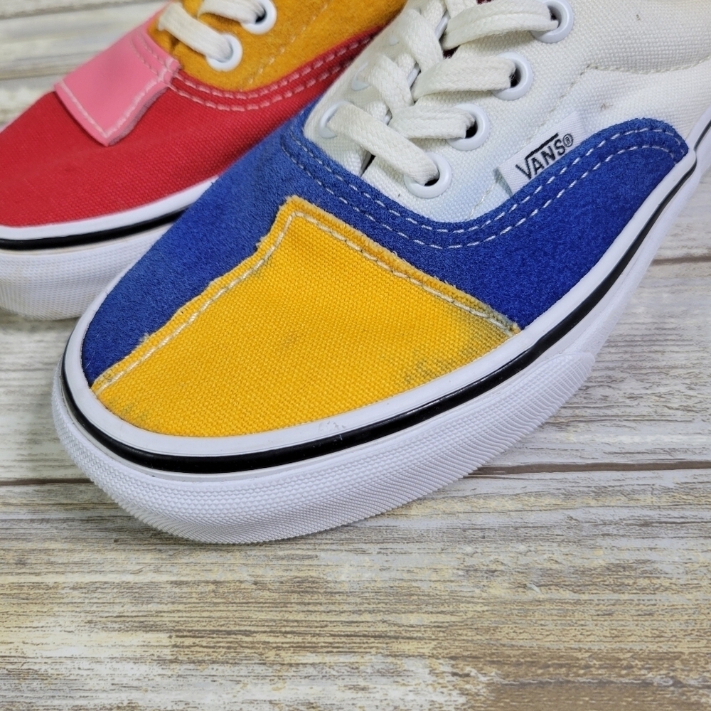 VANS Patchwork Era Color Block Multicolored Lace … - image 4